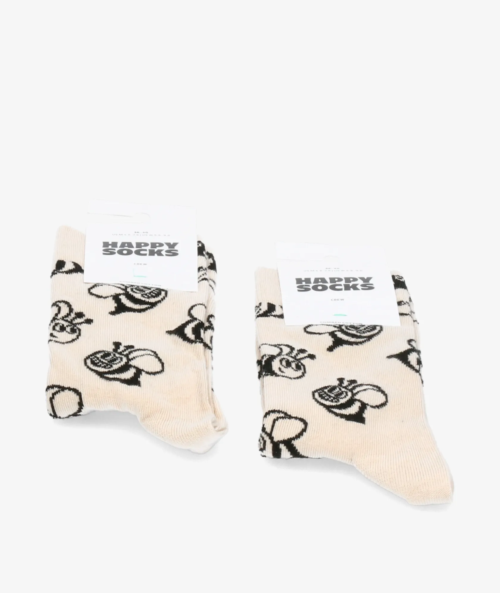 Mujer Happy Socks Calcetínes unisex P000136 en beige