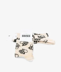 Mujer Happy Socks Calcetínes unisex P000136 en beige