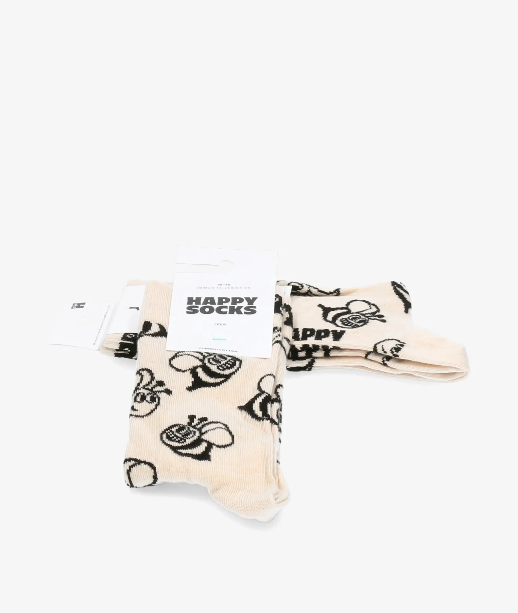 Mujer Happy Socks Calcetínes unisex P000136 en beige