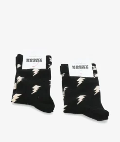 Mujer Happy Socks Calcetínes unisex P000132 en negro