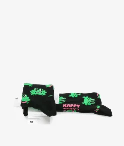 Mujer Happy Socks Calcetínes unisex P000062 en negro