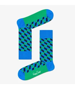 Mujer Happy Socks Calcetínes unisex FIO01-6400 en azul marino