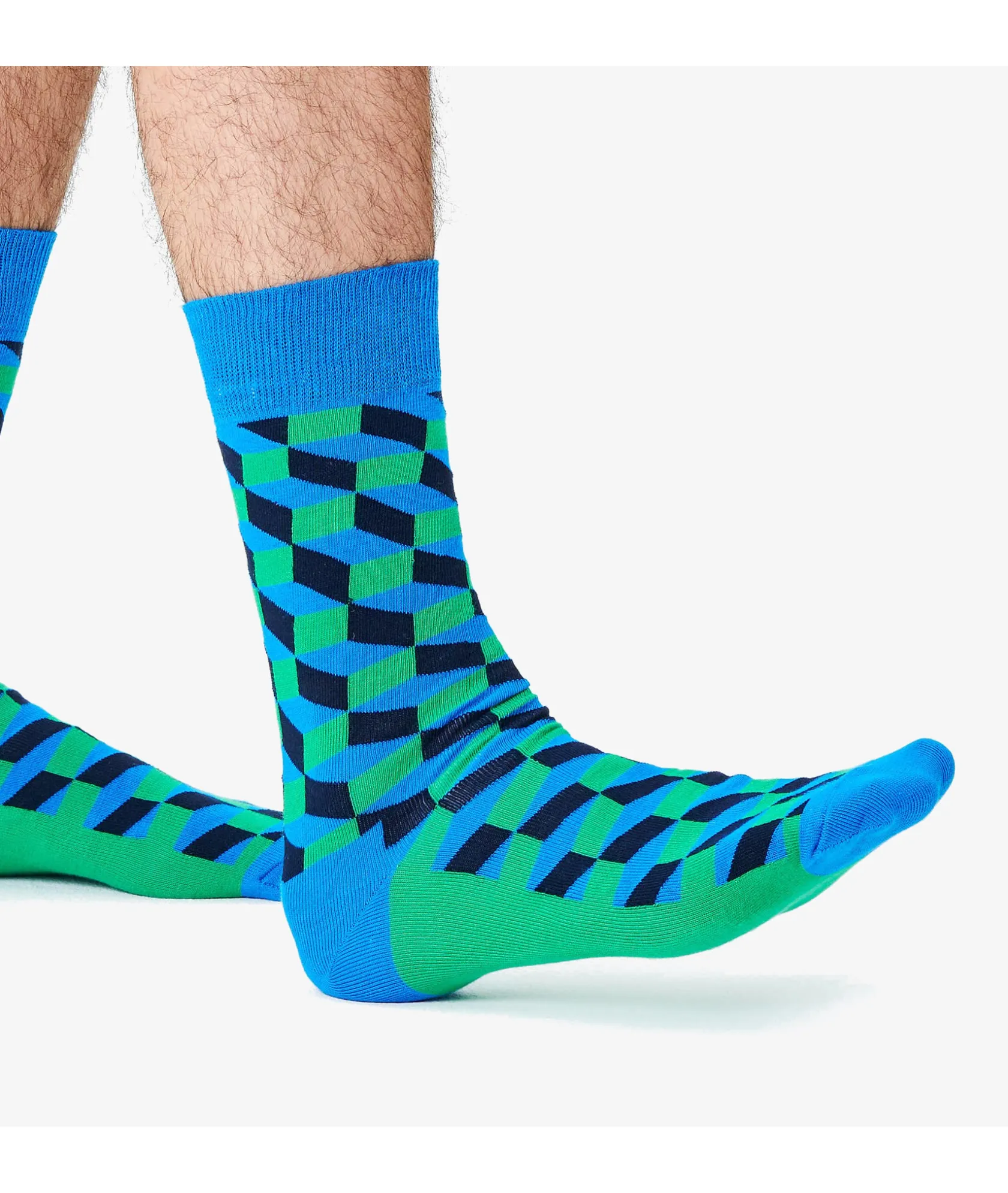 Mujer Happy Socks Calcetínes unisex FIO01-6400 en azul marino