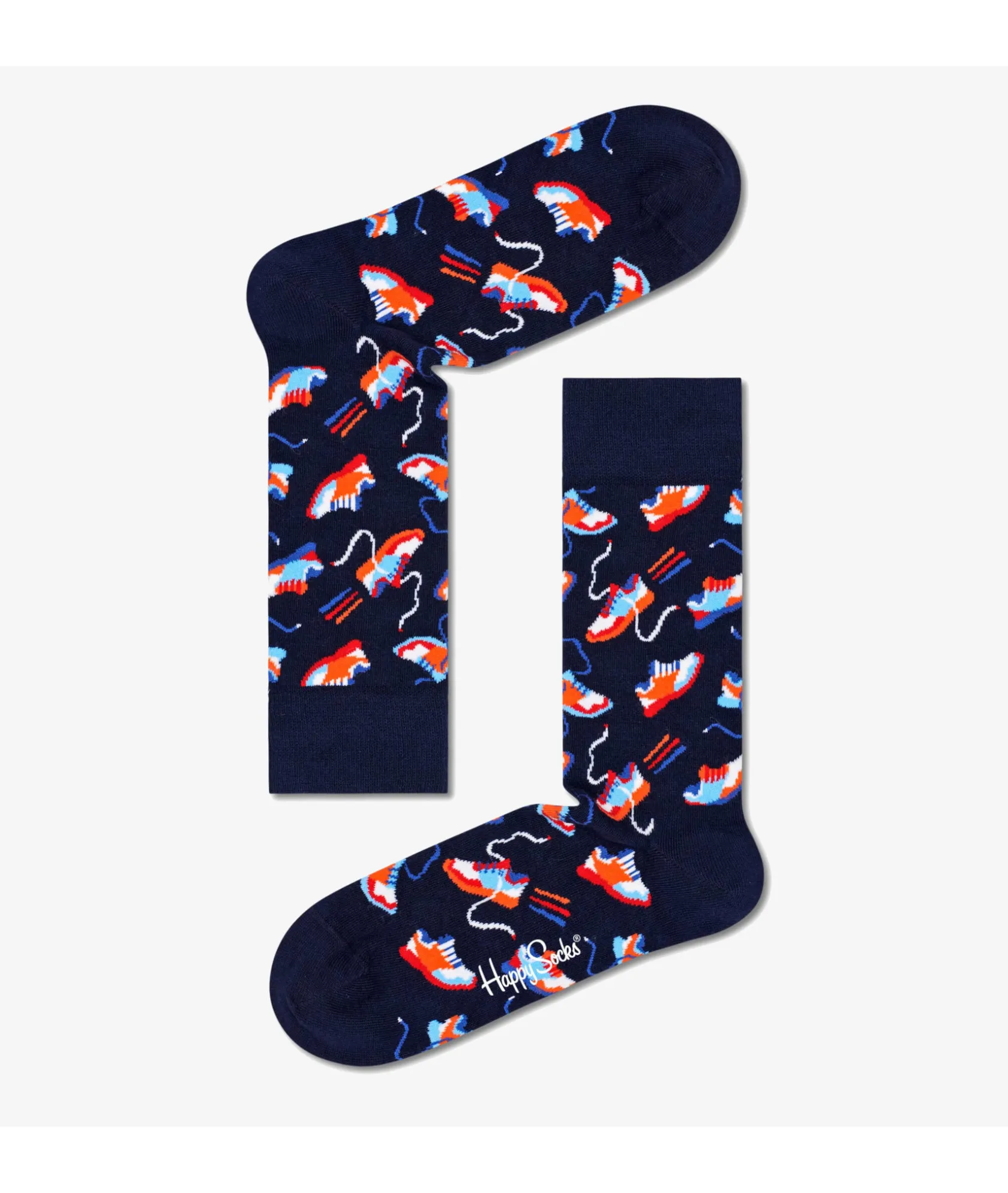 Mujer Happy Socks Calcetínes unisex RFI01-6500 en azul marino