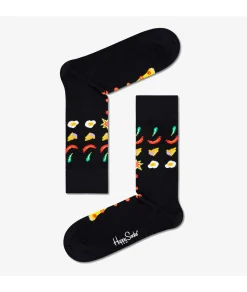 Mujer Happy Socks Calcetínes unisex PIV01-9300 en negro