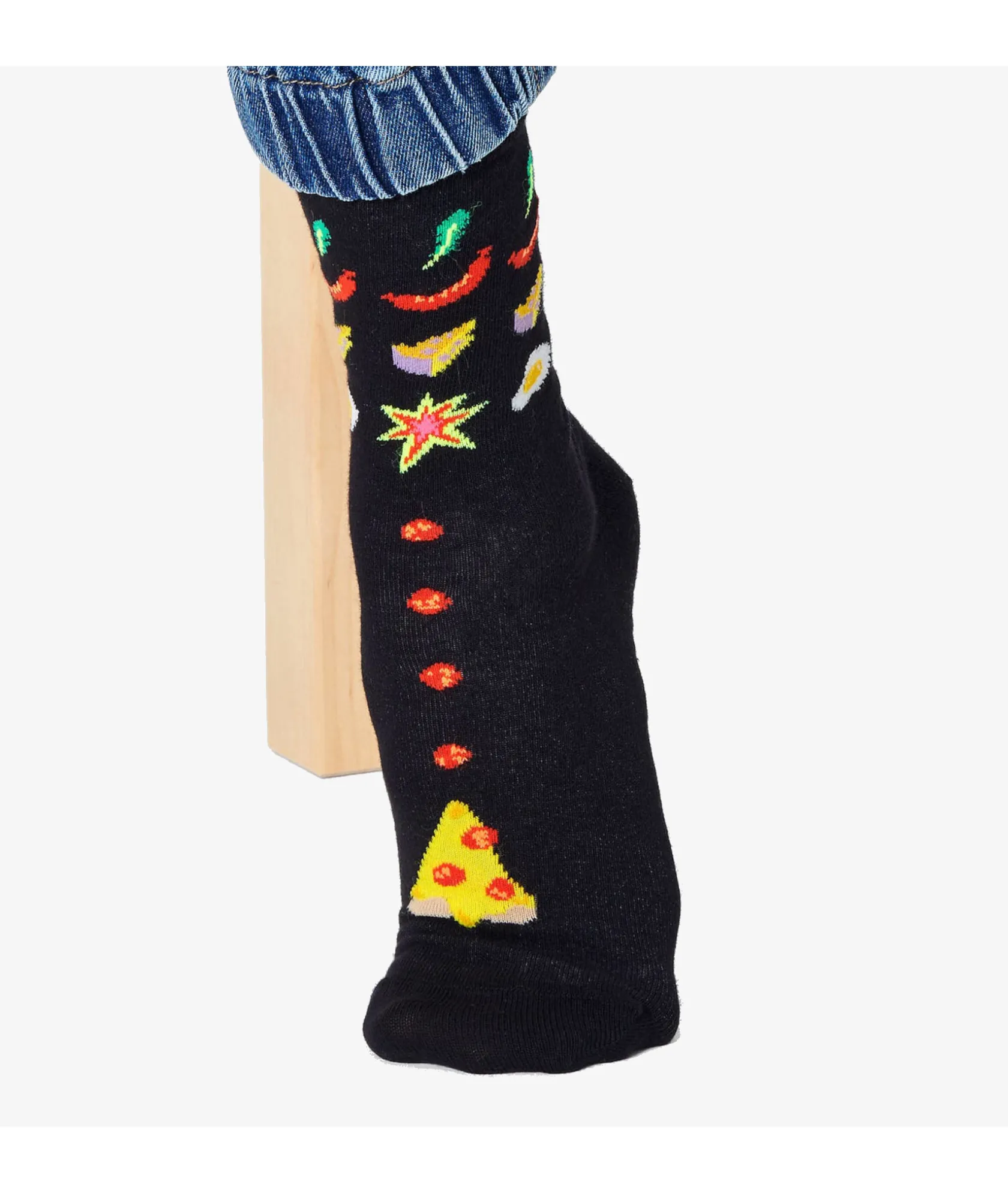 Mujer Happy Socks Calcetínes unisex PIV01-9300 en negro