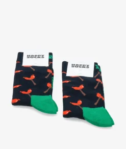 Mujer Happy Socks Calcetínes unisex P000042 en azul marino