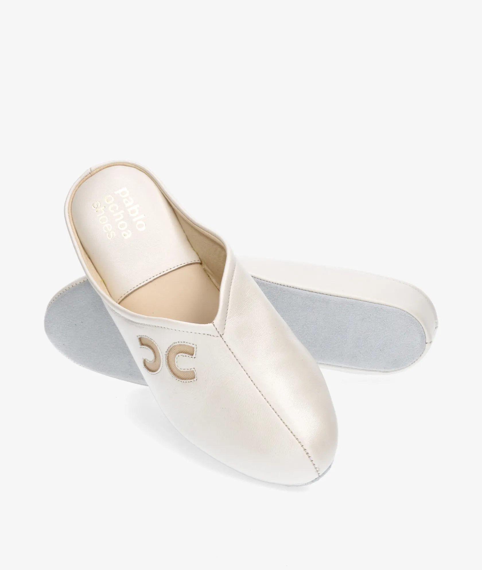 Mujer pabloochoa.shoes Chinela KOSMA 6262 en nácar