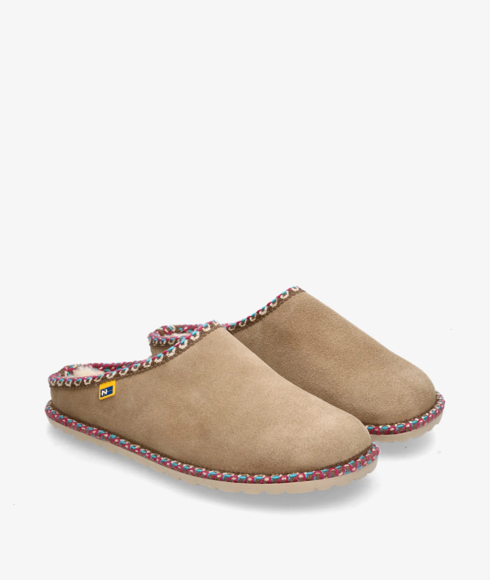 Mujer Nordikas Chinela 2090 en serraje taupe