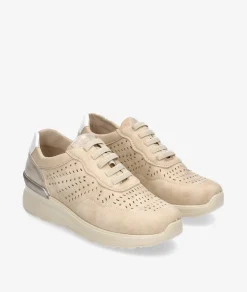 Mujer Amarpies Deportivos 30002 en beige