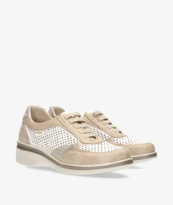 Mujer Amarpies Deportivos 30026 en beige