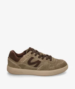 Hombre Natural World Deportivos 8456 en serraje taupe