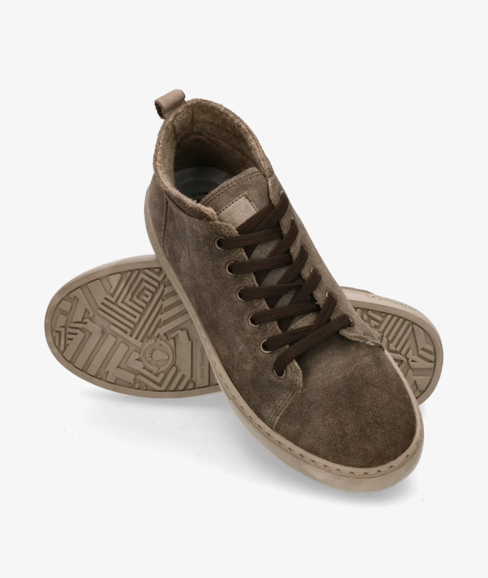 Hombre Natural World Deportivos 6721 en serraje kaki