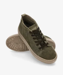 Mujer Natural World Deportivos 6122 en serraje kaki