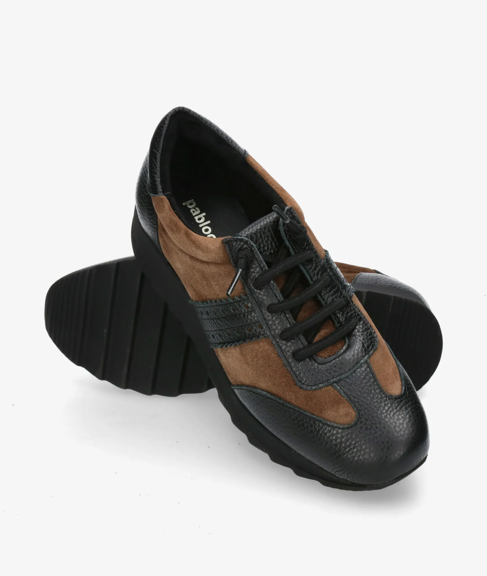 Mujer pabloochoa.shoes Deportivos GEO 20-BANDA PICADA en serraje taupe