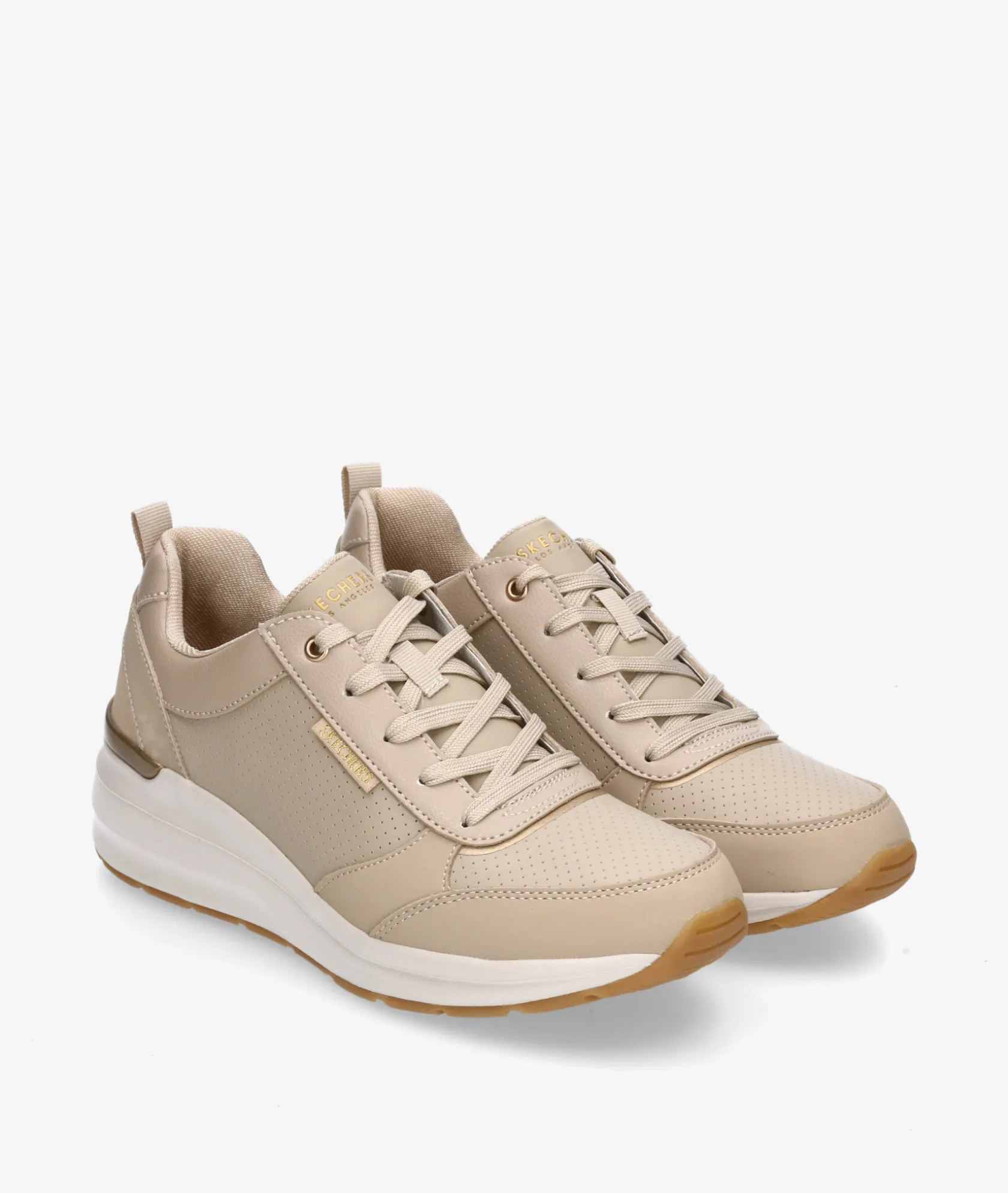 Mujer Skechers Deportivos 155616 en beige