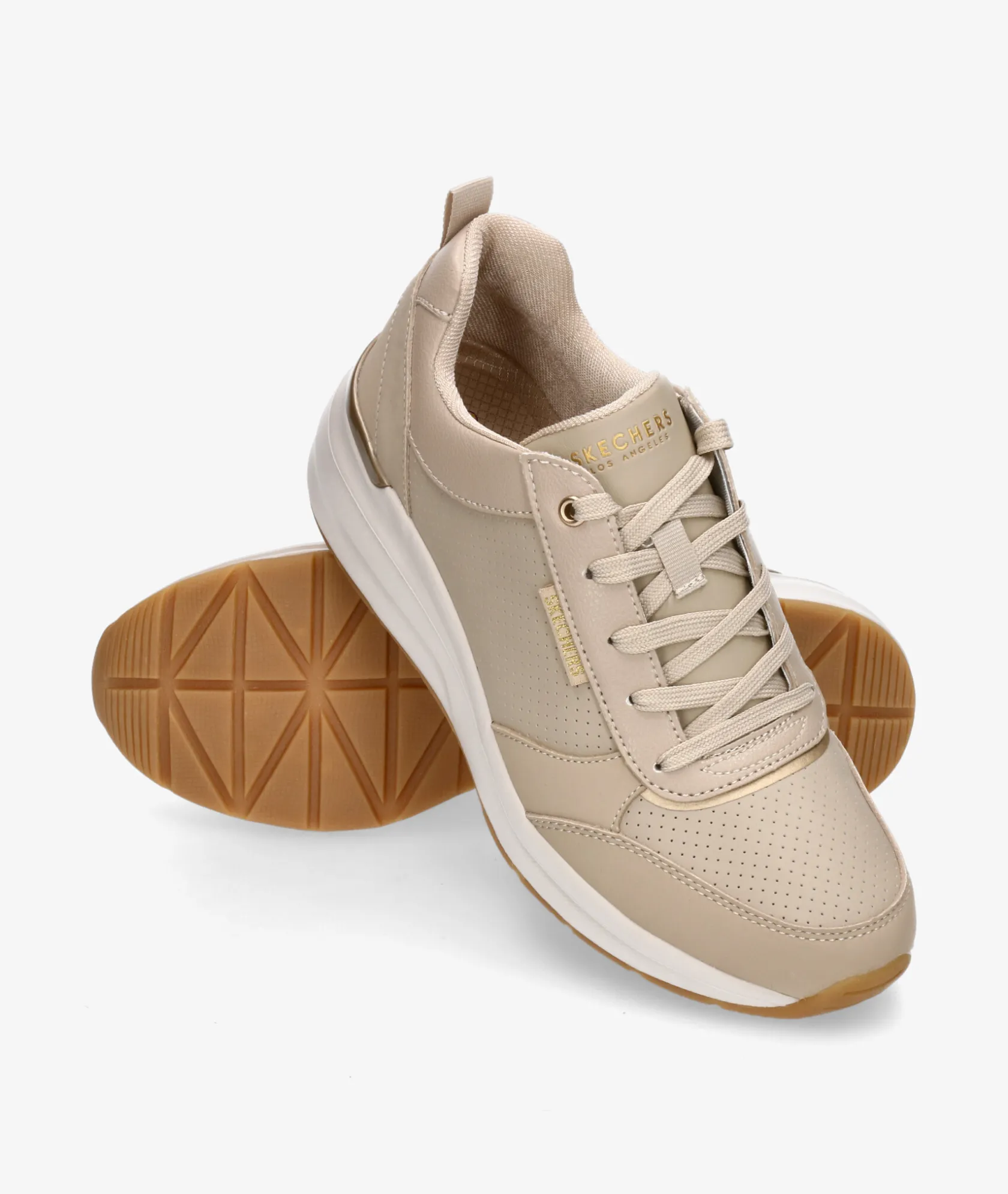 Mujer Skechers Deportivos 155616 en beige