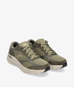 Hombre Skechers Deportivos 232702 en caki