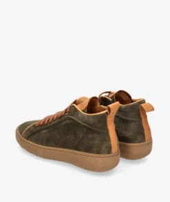 Mujer Walk & Fly Deportivos Walk & Fly EST-03-104 en serraje kaki