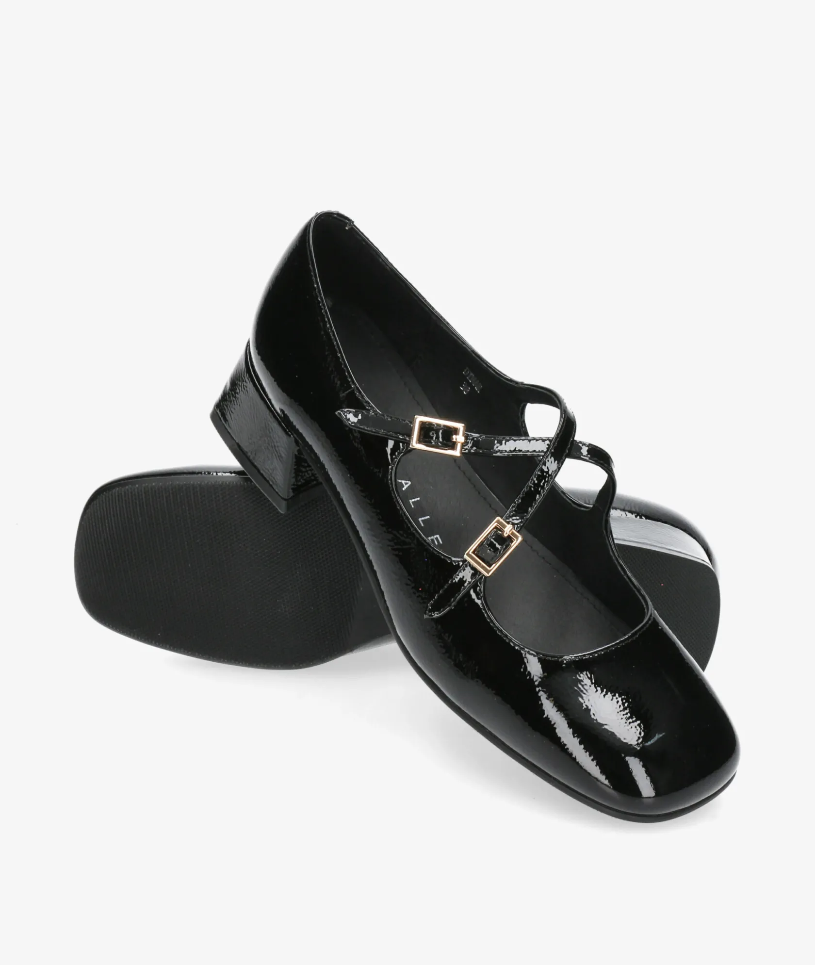Mujer Stephen Allen Merceditas DINAR 38205-C11 en charol negro