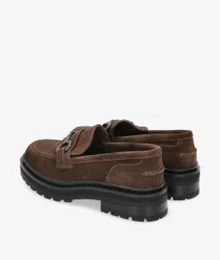 Mujer pabloochoa.shoes Mocasines EVA PARIS 27971 en serraje marrón