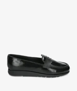 Mujer Flex&Go Mocasines Flex&Go ST1122 en charol negro