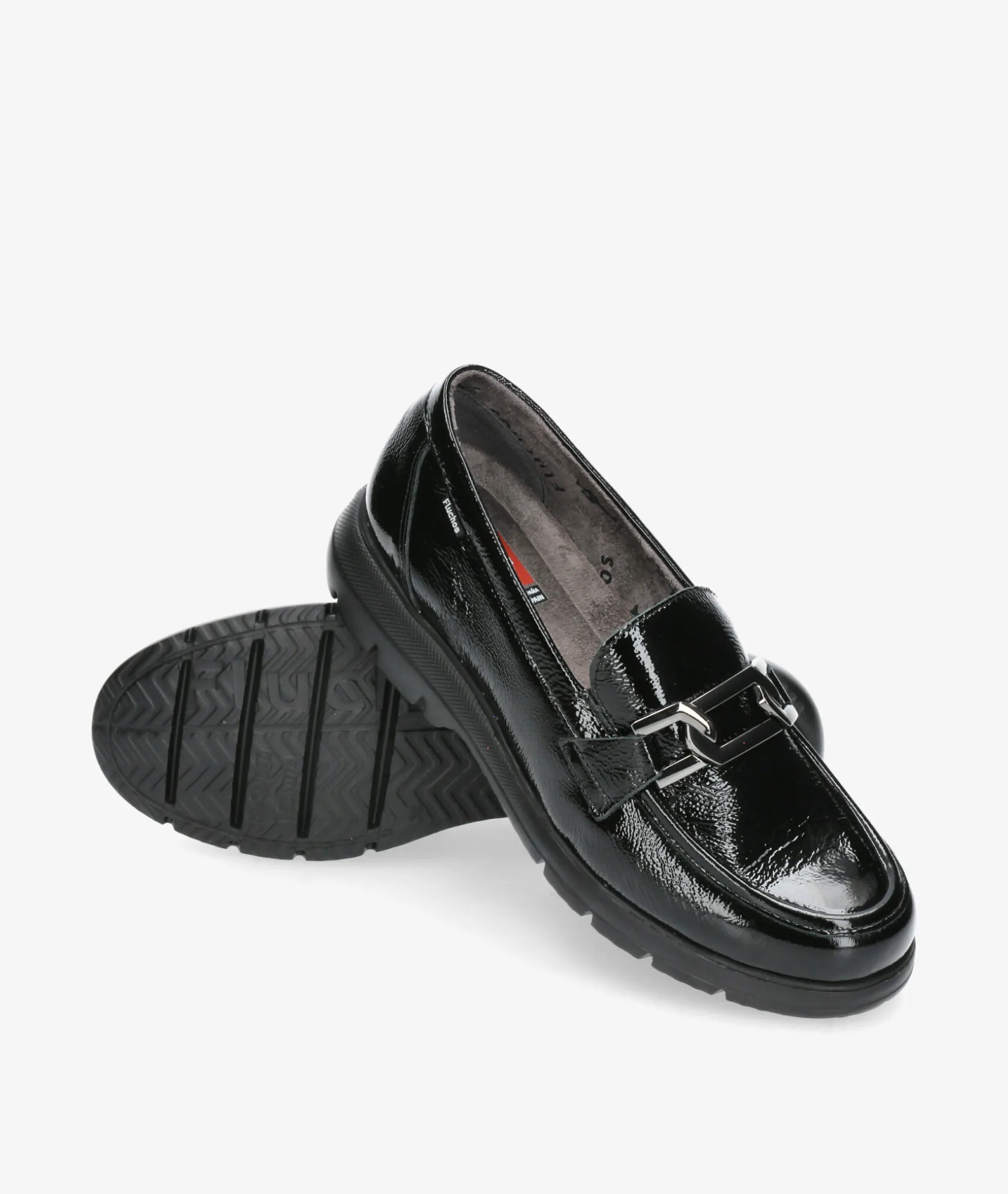 Mujer Fluchos Mocasines F1794 en charol