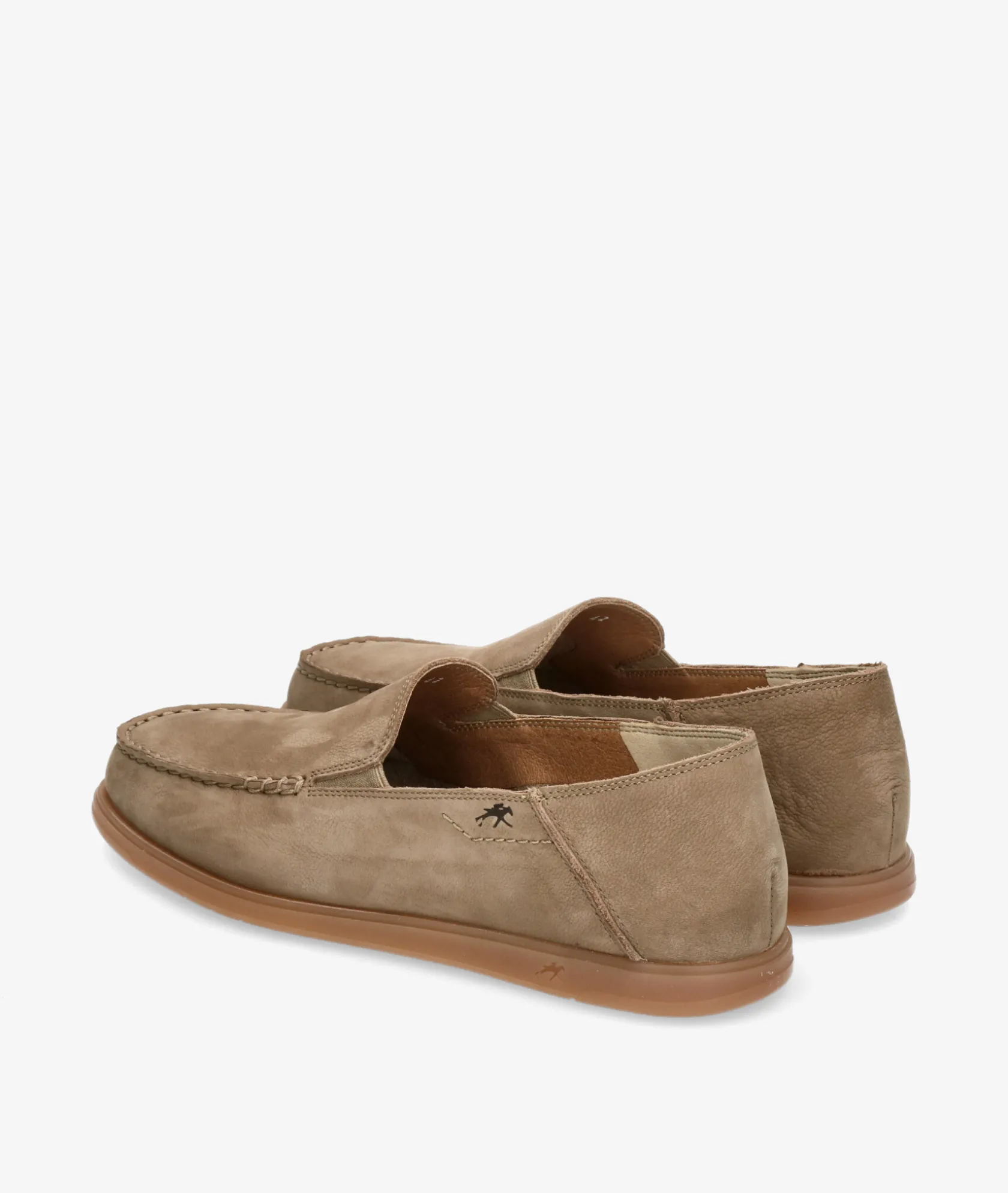 Hombre Fluchos Mocasines F2193 en nobuck taupe