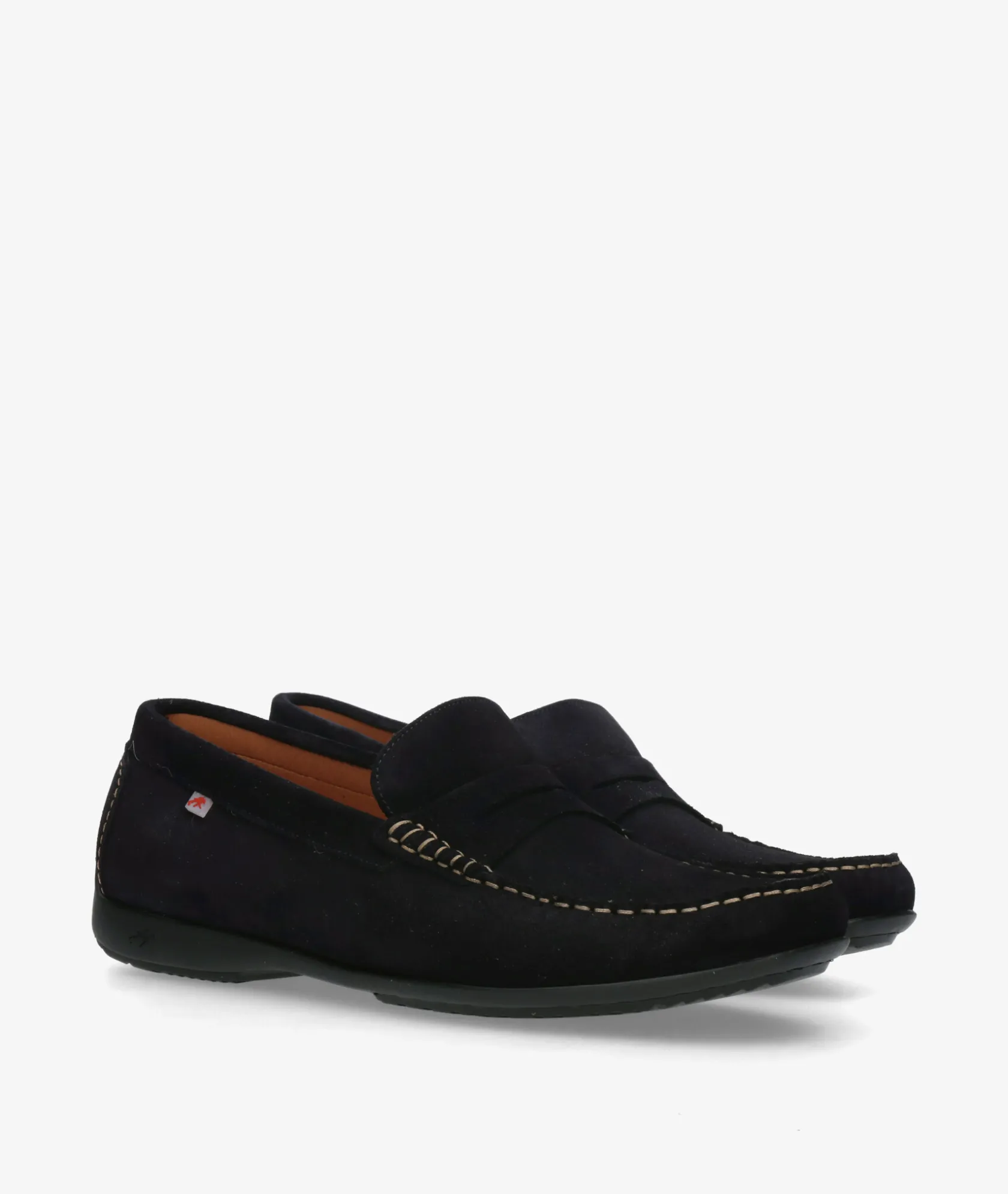 Hombre Fluchos Mocasines F2207 en serraje azul