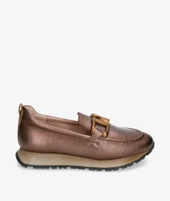 Mujer Hispanitas Mocasines HI254386 en taupe metalizado