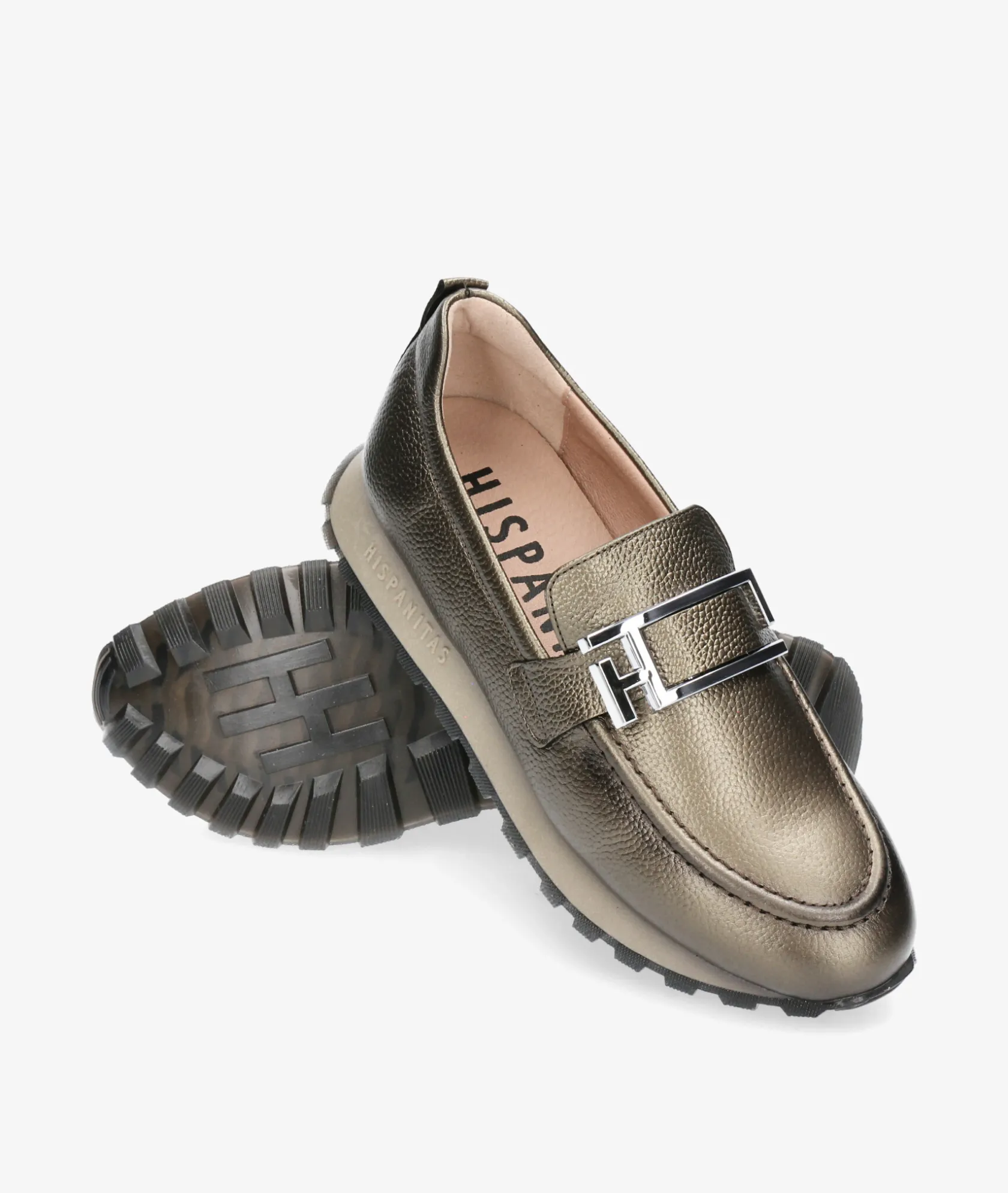 Mujer Hispanitas Mocasines HI243621 en metalizado
