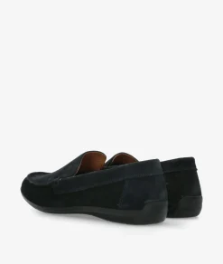 Hombre Imac Mocasines 100761 en serraje azul
