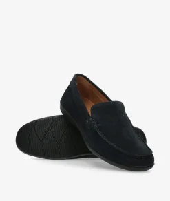 Hombre Imac Mocasines 100761 en serraje azul