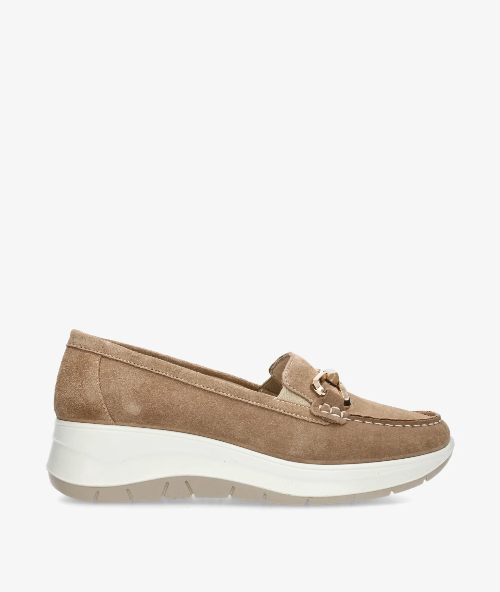Mujer Imac Mocasines 105161 en serraje taupe