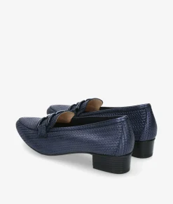 Mujer Kénnebec Mocasines 3972 ADORNO NUEVO en marino