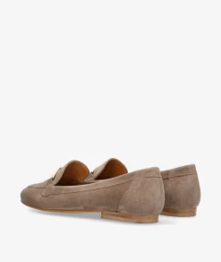 Mujer Kénnebec Mocasines 322 en ante taupe