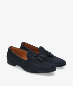 Hombre Kénnebec Mocasines 2008 KEN en serraje azul