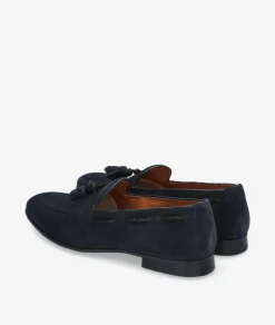 Hombre Kénnebec Mocasines 2008 KEN en serraje azul
