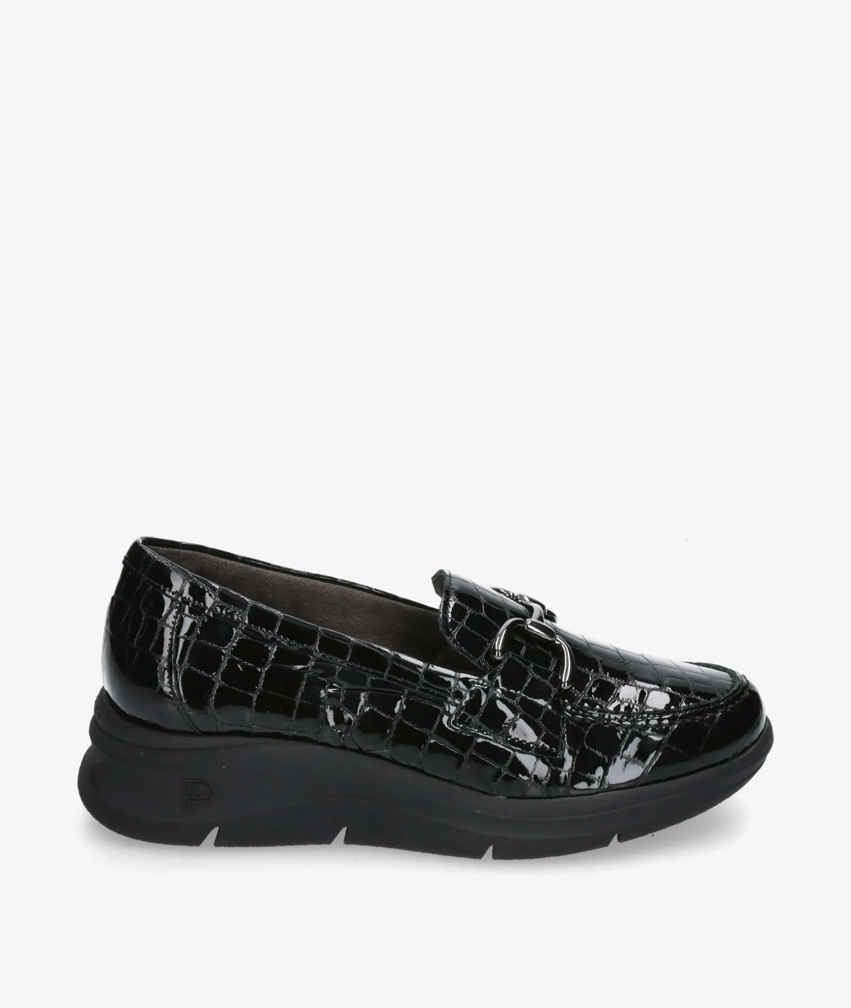 Mujer Pitillos Mocasines 10750 en coco negro