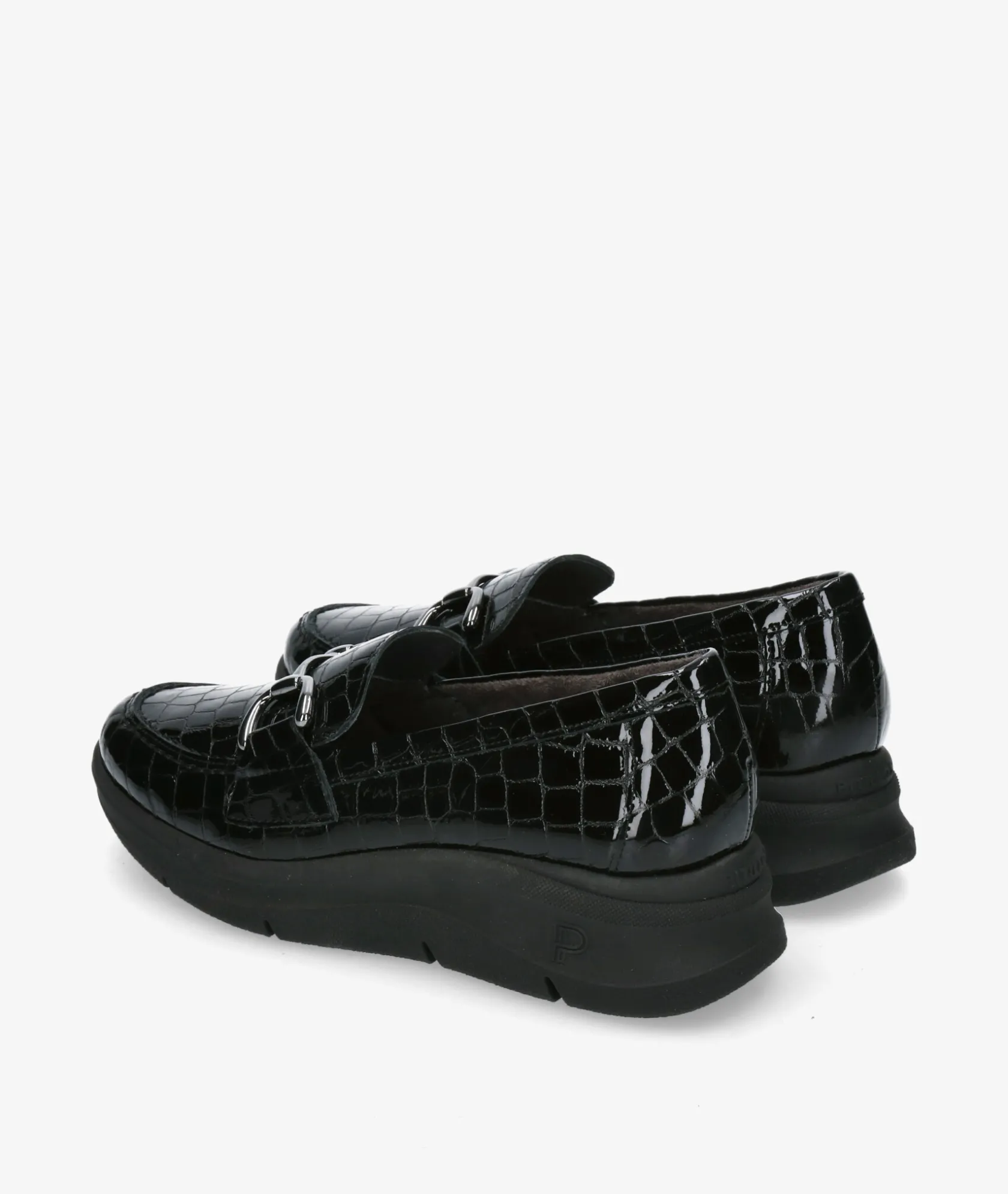 Mujer Pitillos Mocasines 10750 en coco negro