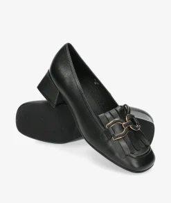 Mujer Stephen Allen Mocasines HECATE 38205-C9 en negro