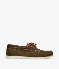 Hombre pabloochoa.shoes Naúticos 202503 en serraje kaki
