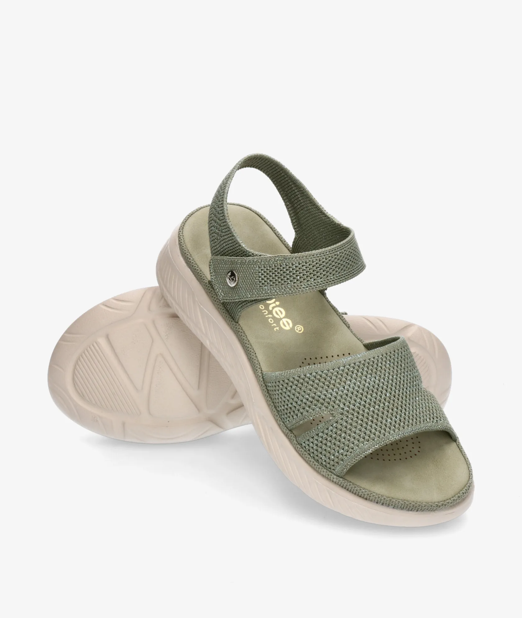 Mujer Amarpies Sandalias 28660 en caki