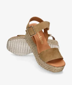 Mujer bloom&you Sandalias bloom&you AURORA en serraje camel