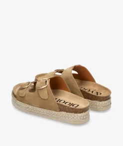 Mujer bloom&you Sandalias bloom&you NENUFAR DOBLE en serraje taupe