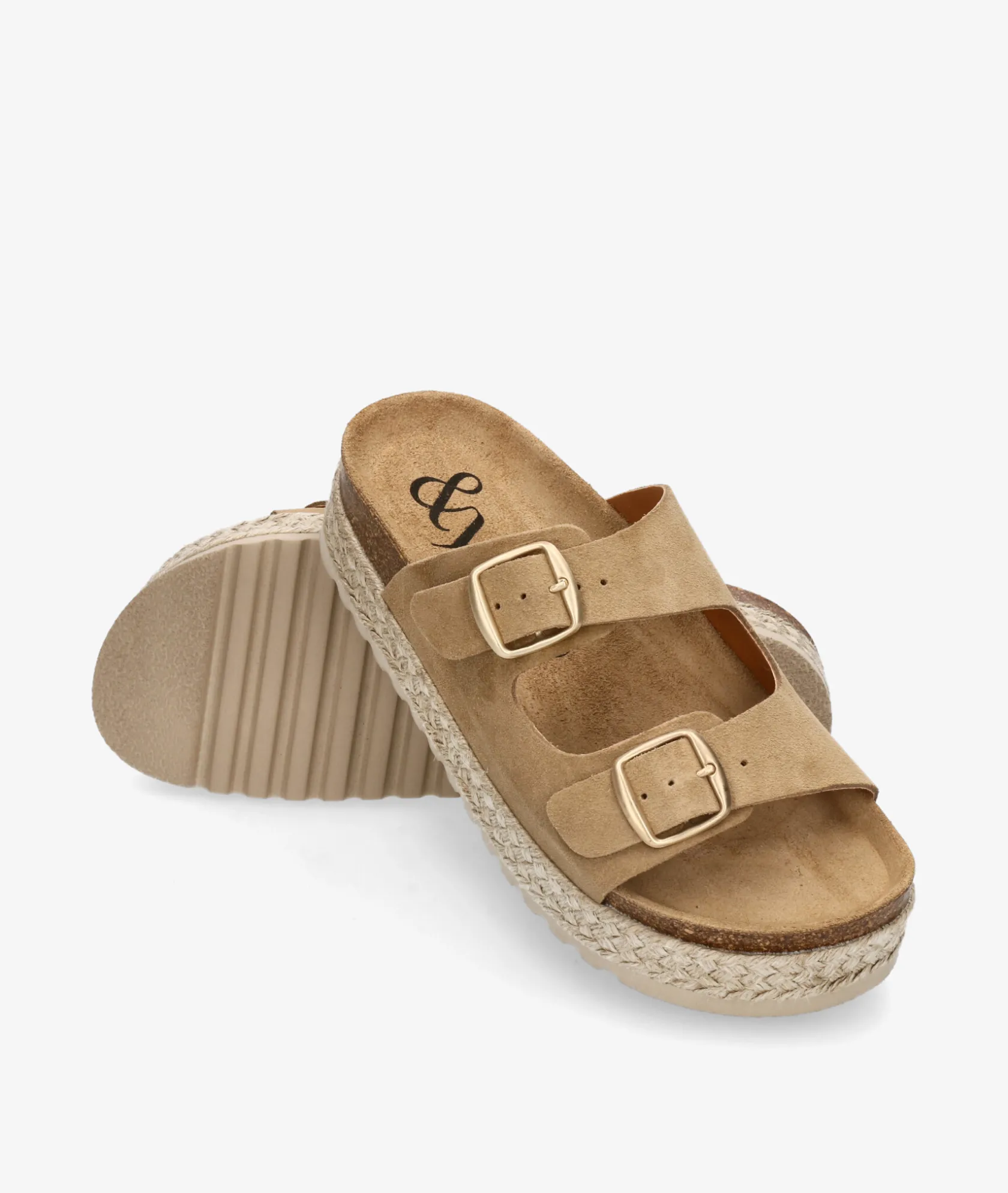 Mujer bloom&you Sandalias bloom&you NENUFAR DOBLE en serraje taupe