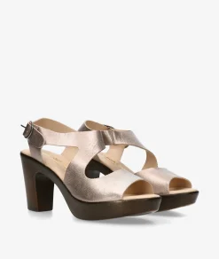Mujer pabloochoa.shoes Sandalias 450 en metalizado