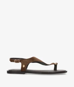 Mujer pabloochoa.shoes Sandalias SF1691 en ante marrón