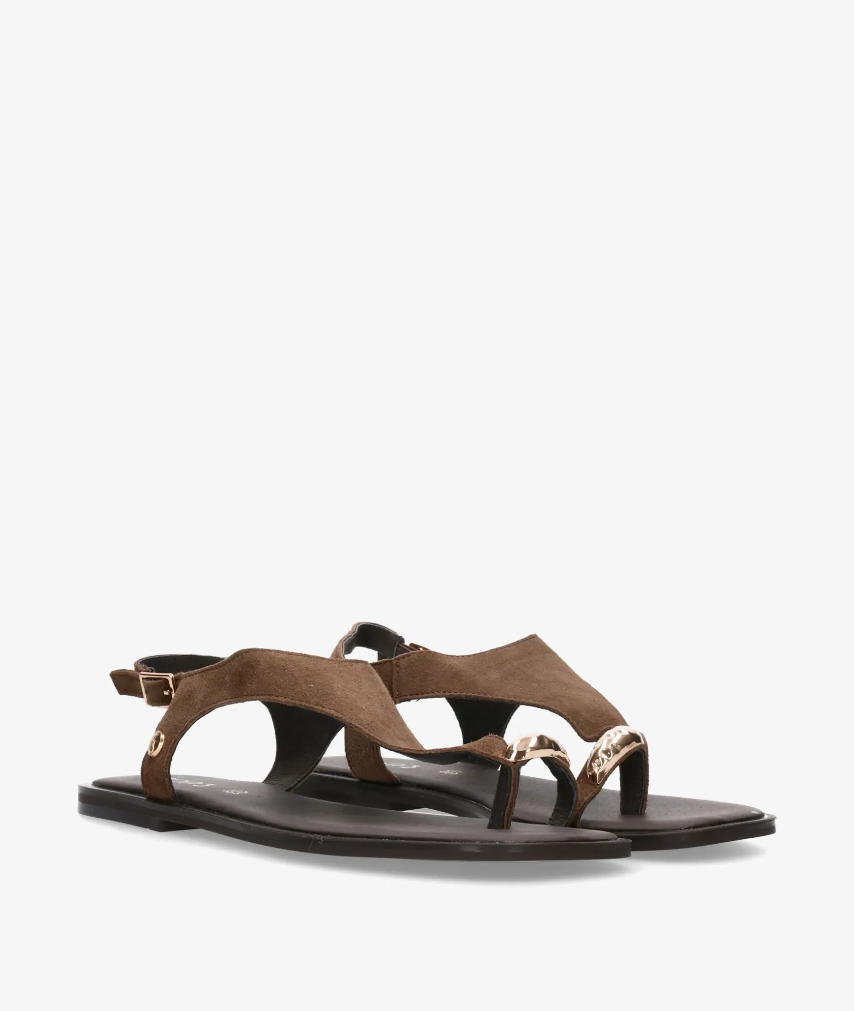 Mujer pabloochoa.shoes Sandalias SF1691 en ante marrón
