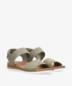 Mujer Skechers Sandalias 114710 en caki